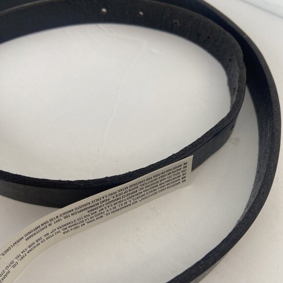 American Eagle Outfitters Women's Genuine Cow Leather Belt Black & Leopard sz M - Picture 3 of 5